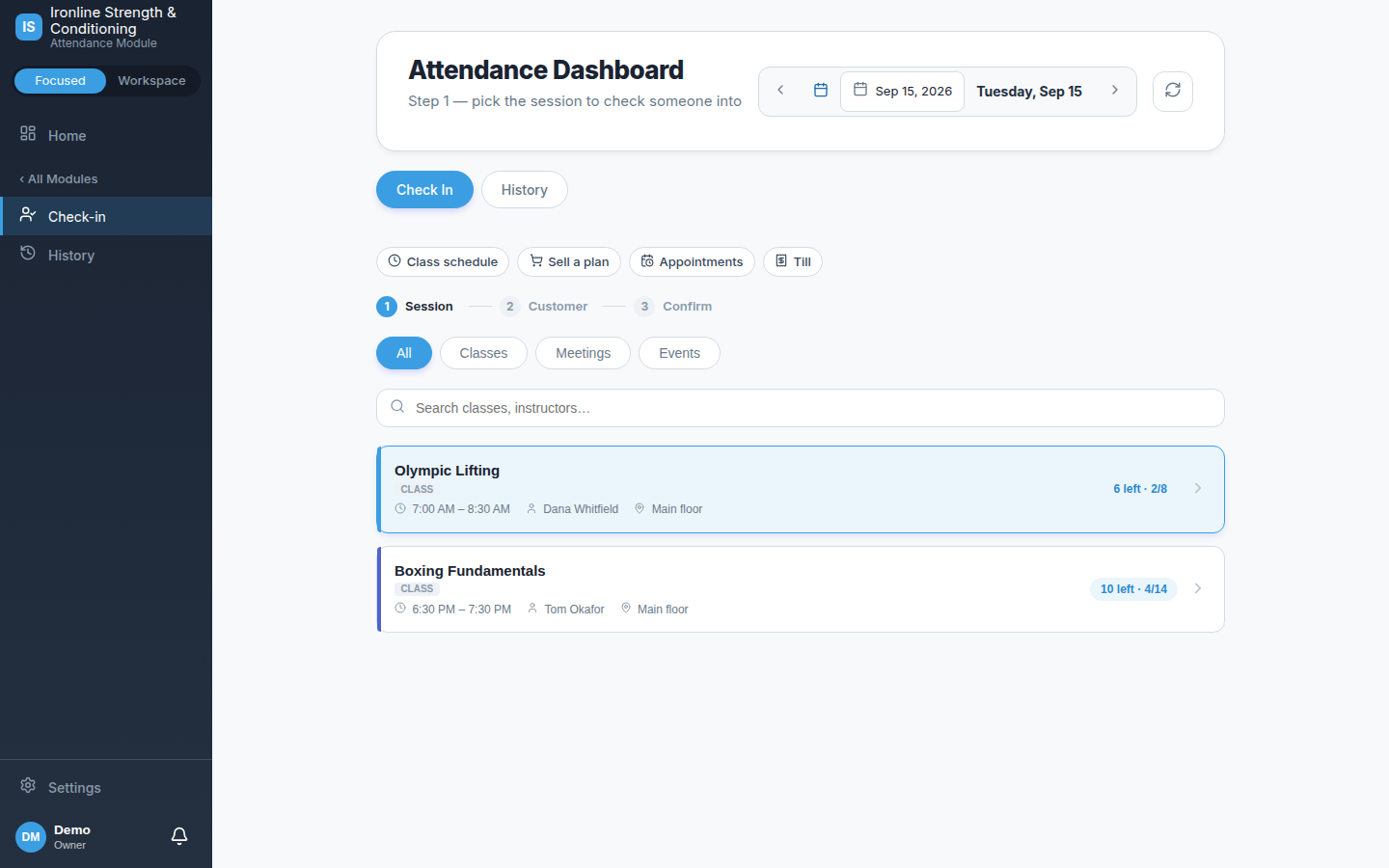 Attendance in one tap